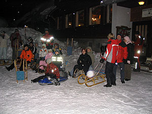 1. Heimatstürmer Fan Club Rodelpartie am 7.1.2006
