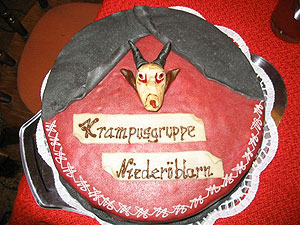 Krampuskränzchen in Niederöblarn, Pension Tilly
