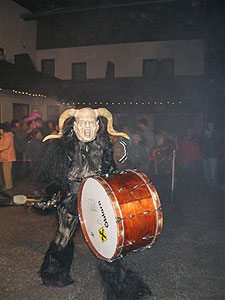 Krampuskränzchen in Niederöblarn, Pension Tilly