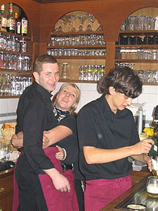 Krampuskränzchen in Niederöblarn, Pension Tilly