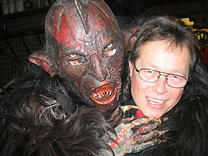 Krampuskränzchen in Niederöblarn, Pension Tilly